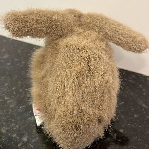 Vintage 1993 TY Classic Beanie NIBBLES Rabbit Bunny Brown Plush Stuffed Animal. - Picture 4 of 8